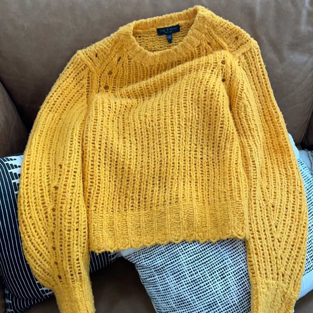 Yellow wool rag and bone sweater
